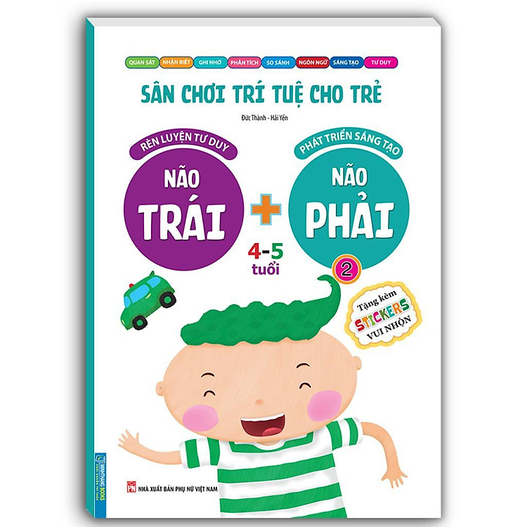 Sân Chơi Trí Tuệ Cho Trẻ 4 – 5 Tuổi – Não Trái + Não Phải (Quyển 2)