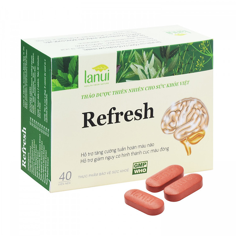 Thực phẩm chức năng Viên uống Bổ Não LANUI REFRESH