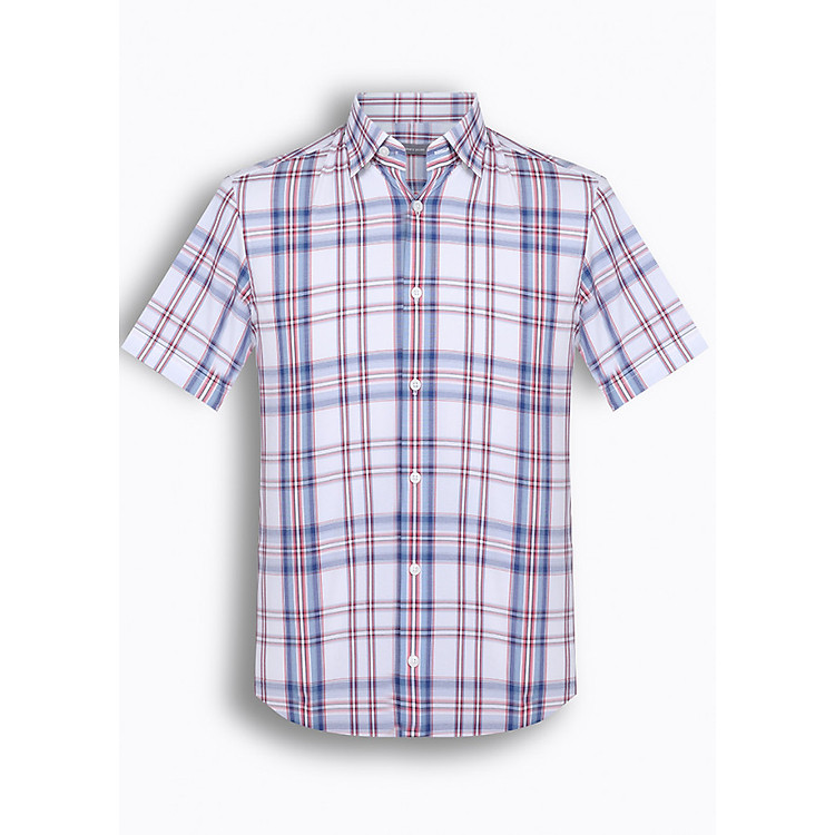 Áo Sơ Mi Nam Tay Ngắn Họa Tiết The Shirts Studio Hàn Quốc TD13F2342