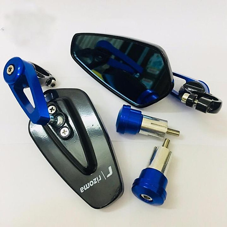 GƯƠNG GÙ CHIẾU HẬU CÁN XOAY MÀU XANH DƯƠNG-MÃ SỐ 2 ( 1 CHIẾC BÊN TRÁI) GGCH