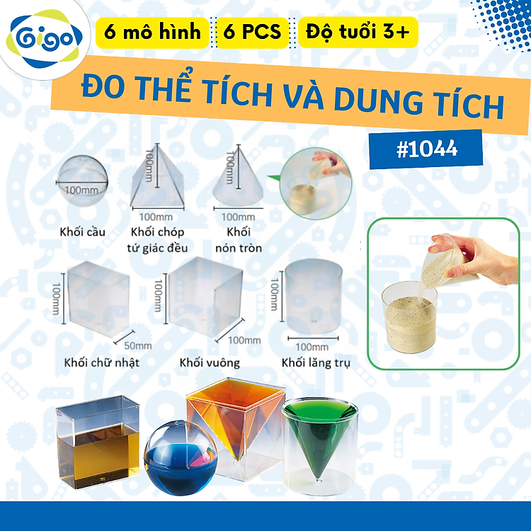 Tìm mua tại Avakids: Bộ Gigo Toys Học Tính Thể Tích - Ngập tràn khuyến mãi