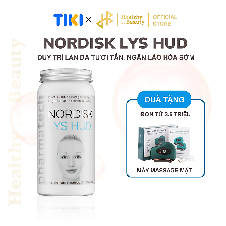 Thực phẩm bảo vệ sức khỏe Nordisk Lys Hud - Lọ 68 Viên