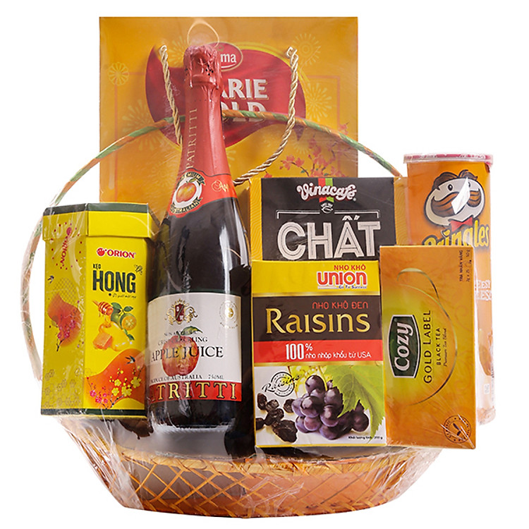 Giỏ quà Tết Lotte - Xuân May Mắn 10 món