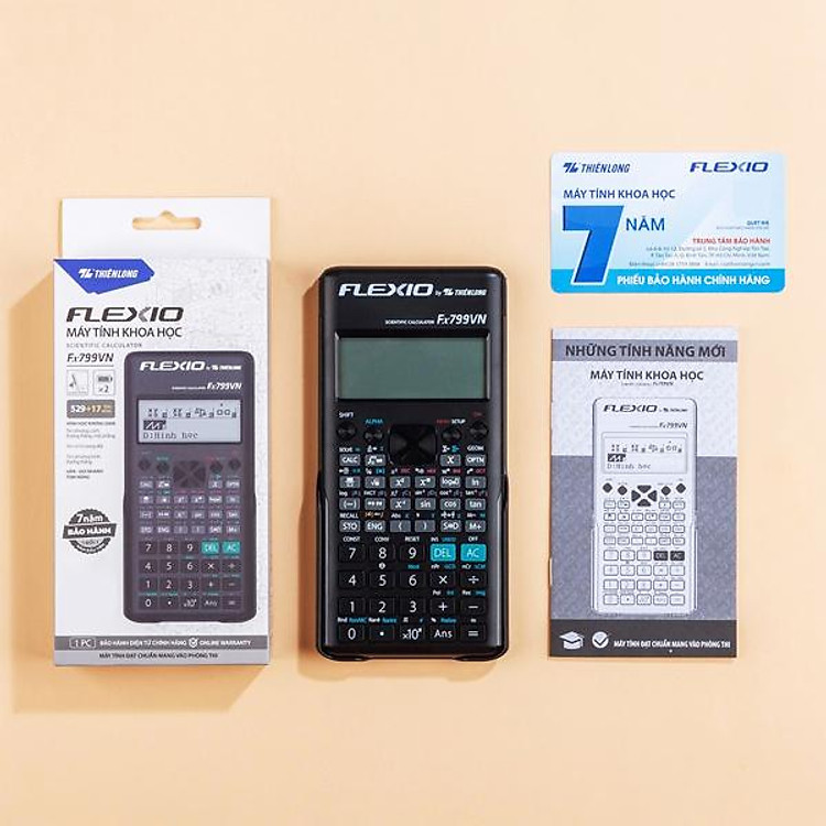 Máy Tính Khoa Học Flexio – Thiên Long Fx799VN (Màu Đen)