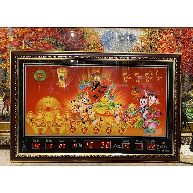 Tranh đồng hồ vạn niên, Thần Tài - 68649