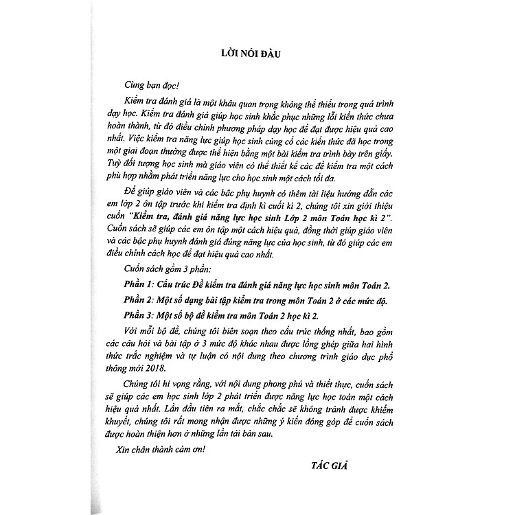 Kiểm Tra, Đánh Giá Nặng Lực Học Sinh Môn Toán 2 - Học Kì 2 - Ảnh 2
