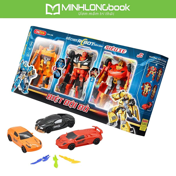 Đồ Chơi DUKA: Robot Biến Hình Siêu Xe - Biệt Đội Đỏ - DK81398