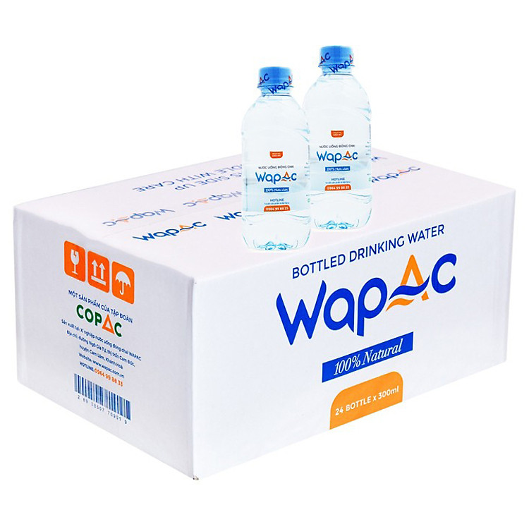 Nước uống đóng chai WAPAC 330ml 24 chai/Thùng