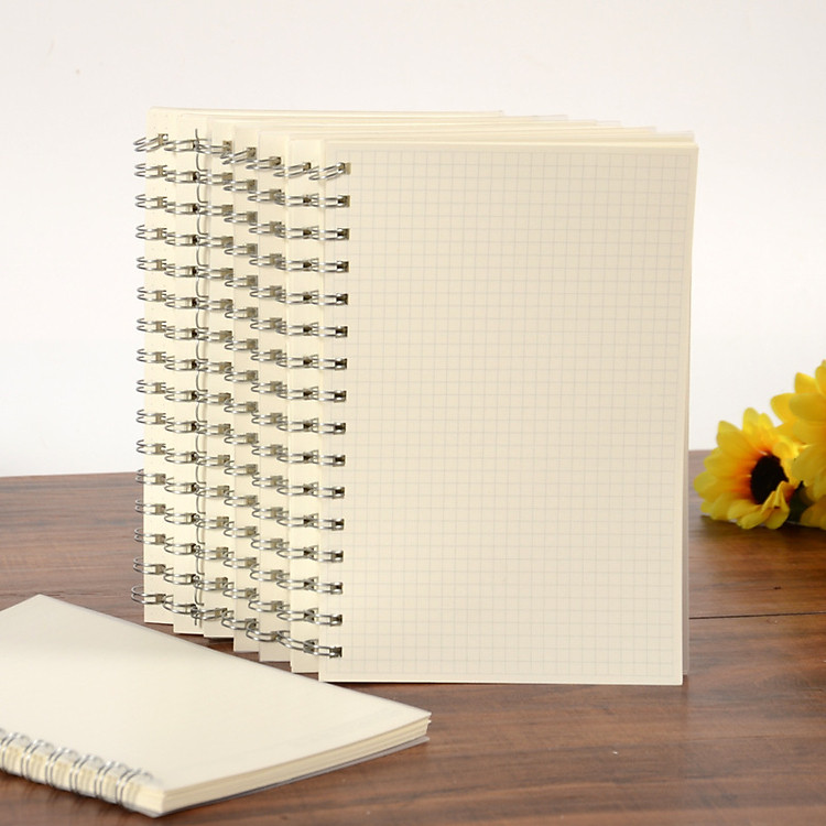 14 x 21cm Translucent Matte/Kraft Cover High Quality Journal Sprial Diary Notebook 50 Pages