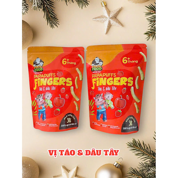Mua Bánh ăn dặm PAPAFOOD Vị Táo & Dâu Uy tín Ưu đãi - Hình ảnh 5