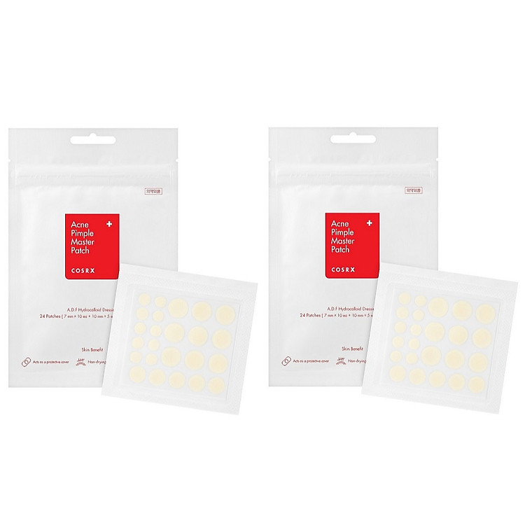 Combo 2 Miếng dán xẹp mụn nhanh chóng COSRX Acne Pimple Master Patch (Gồm 24 miếng dán) x 2