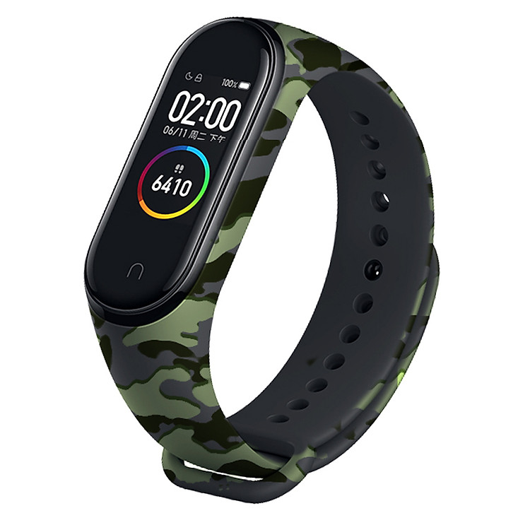 Vòng thay thế cho Xiaomi Miband 3 - 4 - 5 màu lính rằn ri