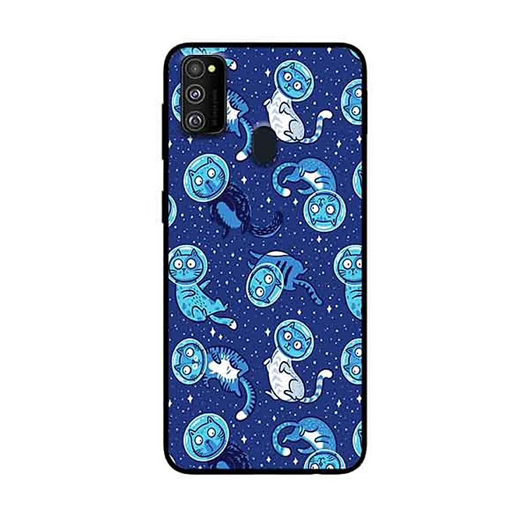Ốp Lưng in cho Samsung Galaxy M30s Mẫu Chú Mèo Ngoài Không Gian - Hàng Chính Hãng