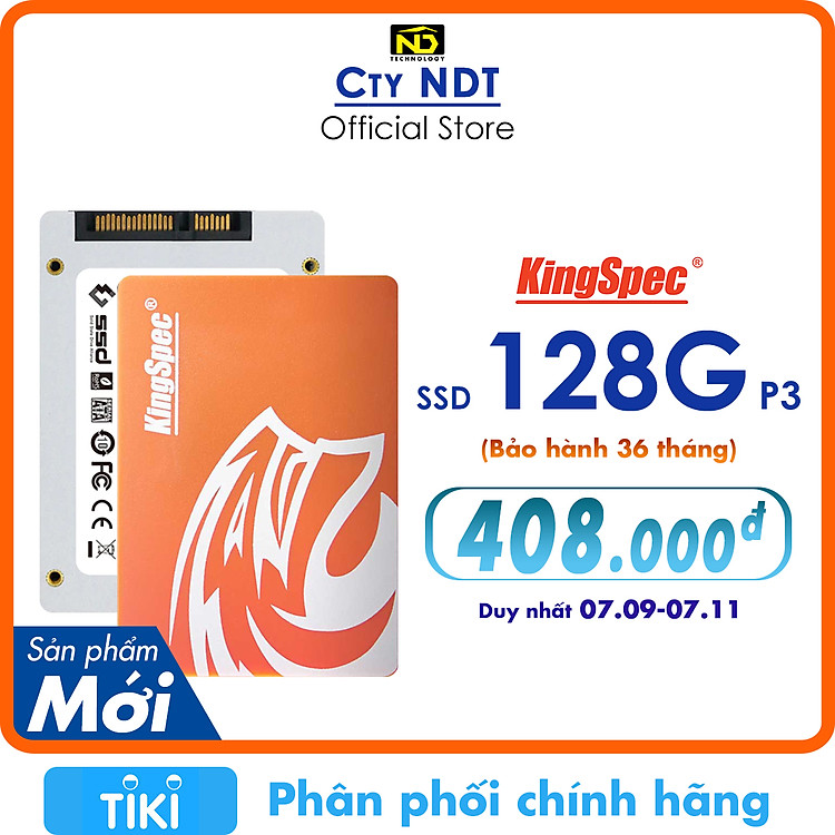 Ổ cứng SSD KingSpec 128GB / P3-128 - Hàng Chính Hãng