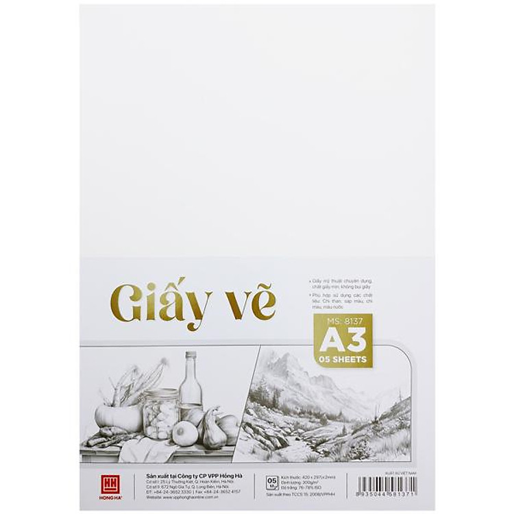 Giấy Vẽ A3 300gsm (10 tờ)