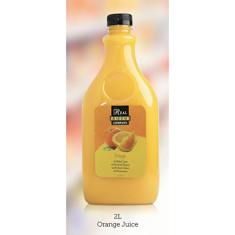 NƯỚC CAM ÉP NGUYÊN CHẤT REAL JUICE 2 LÍT