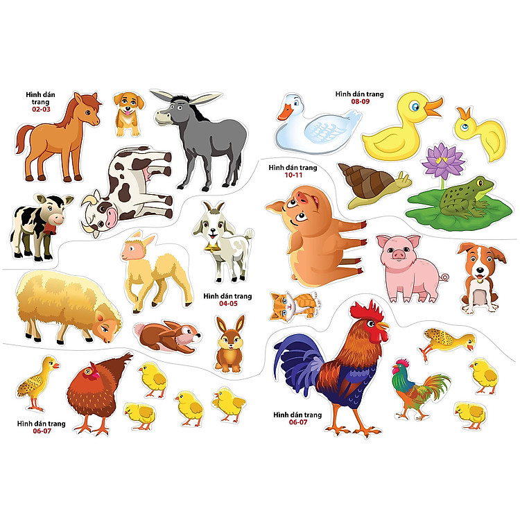 Sticker dán hình thông minh TGĐV – Trong Trang Trại