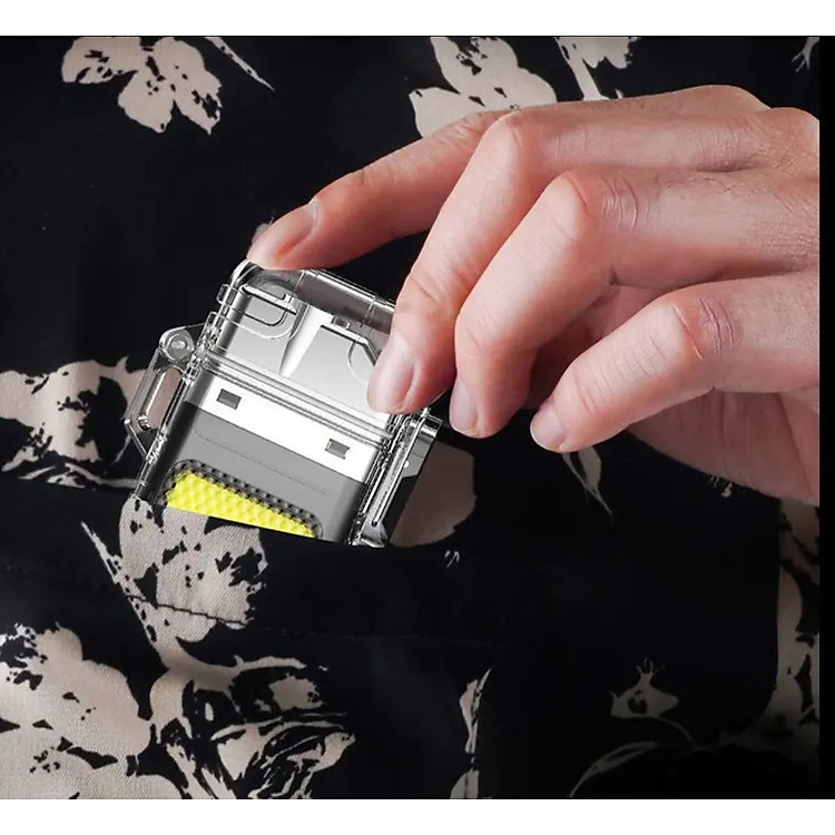 Bật Lửa Điện 3 Chức Năng, Đèn Pin LED 3 Chế Độ, Móc Khoá Tiện Lợi, Sạc Nhanh Type C, Chống Nước IPX6 - Ảnh 5