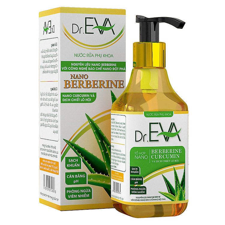 Dung Dịch Vệ Sinh Phụ Nữ Dr.Eva Giảm Nấm Ngứa, An Toàn Cho Da