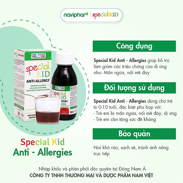 Mua TPBVSK Special Kid Giảm Dị Ứng (125ml) Chính hãng Giá tốt - Hình ảnh 5