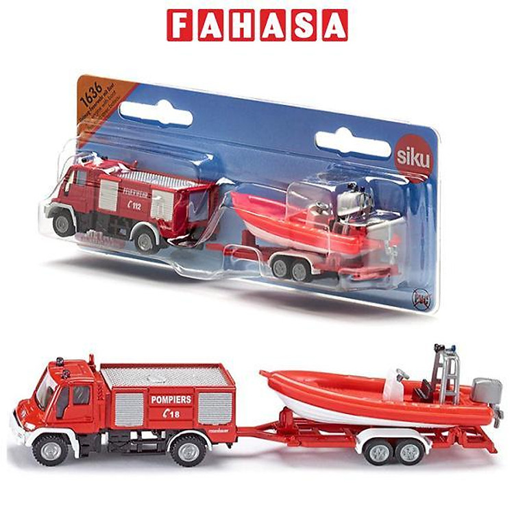 Đồ Chơi Mô Hình Xe Cứu Hỏa Siku 1636 Chính hãng Tiết kiệm