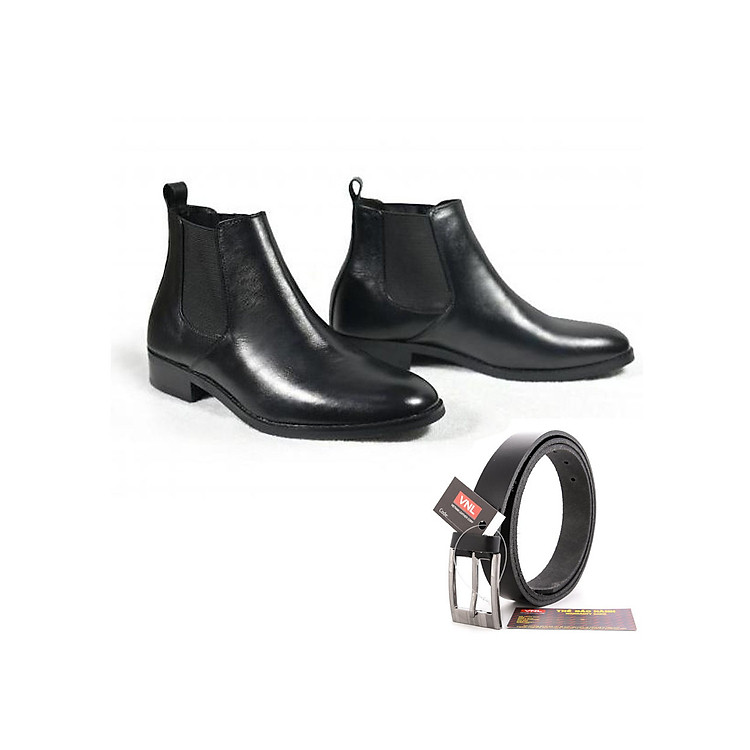 Compo Giày Tây Chelsea Boots + Thắt lưng Nam BTGDTL12