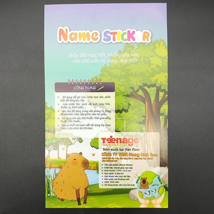 Bộ Sticker Name Teenage SN-02 (5 tờ) - Ảnh 4