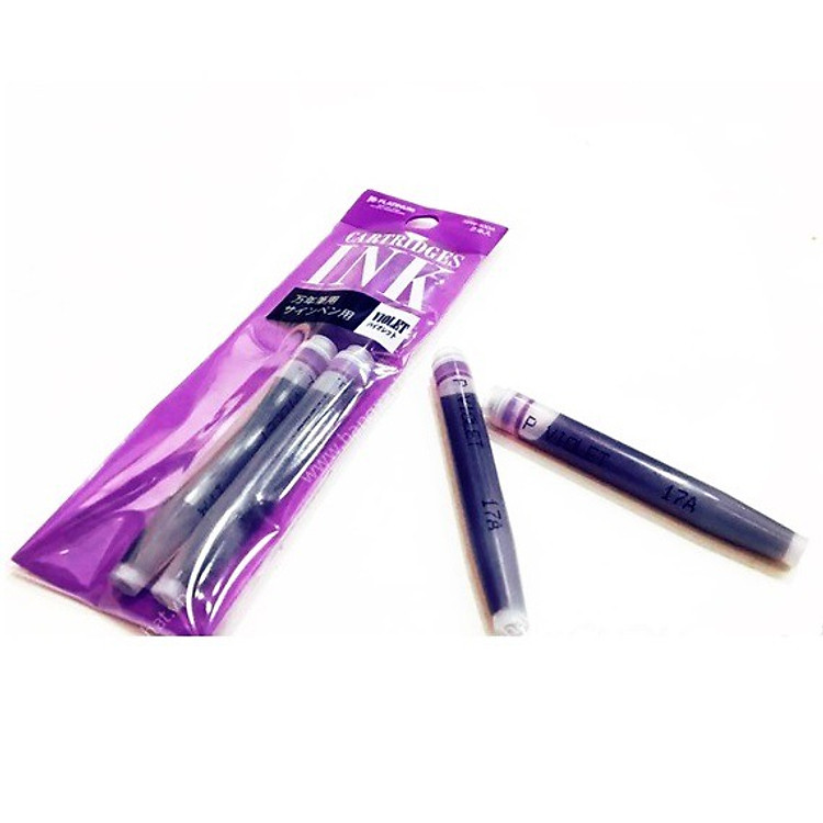 Ống Mực Tím Bút Máy Nhật Preppy (4 ống)