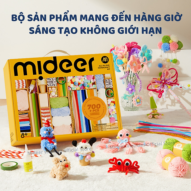 Kẽm nhung hoa Mideer - Bộ kit thủ công Chính hãng Giá rẻ - Hình ảnh 4