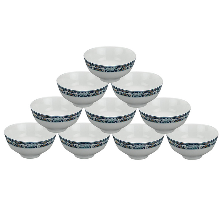 Bộ 10 Cái Chén Cơm 11.5cm PL Thọ Gốm Sứ Minh Long
