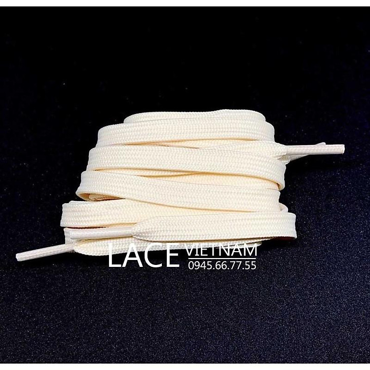 Dây giày màu trắng kem 1m8