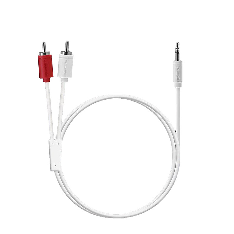 Cáp Nối Âm Thanh Promate LinkMate-A2 Jack 3.5mm Sang 2-RCA dây 1.5m - Hàng Chính Hãng