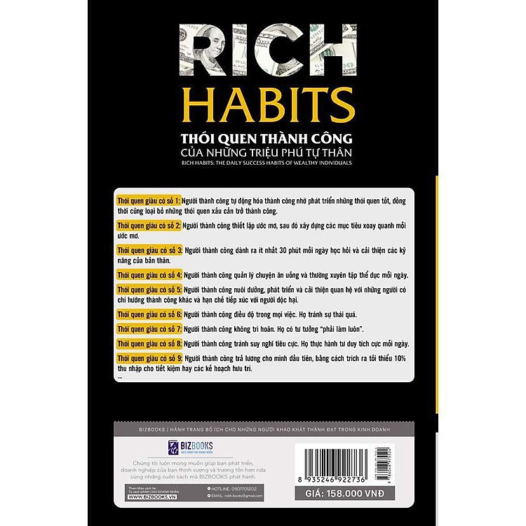 Rich Habits - Thói Quen Thành Công Của Những Triệu Phú Tự Thân - Ảnh 2