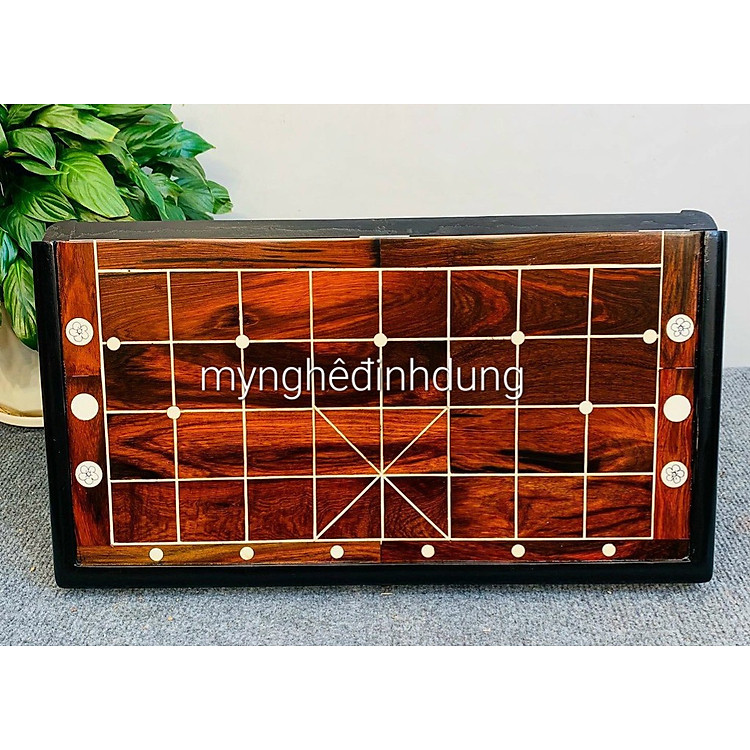 Bộ bàn cờ tướng gỗ trắc đỏ đen Chính hãng Giá tốt - Hình ảnh 5