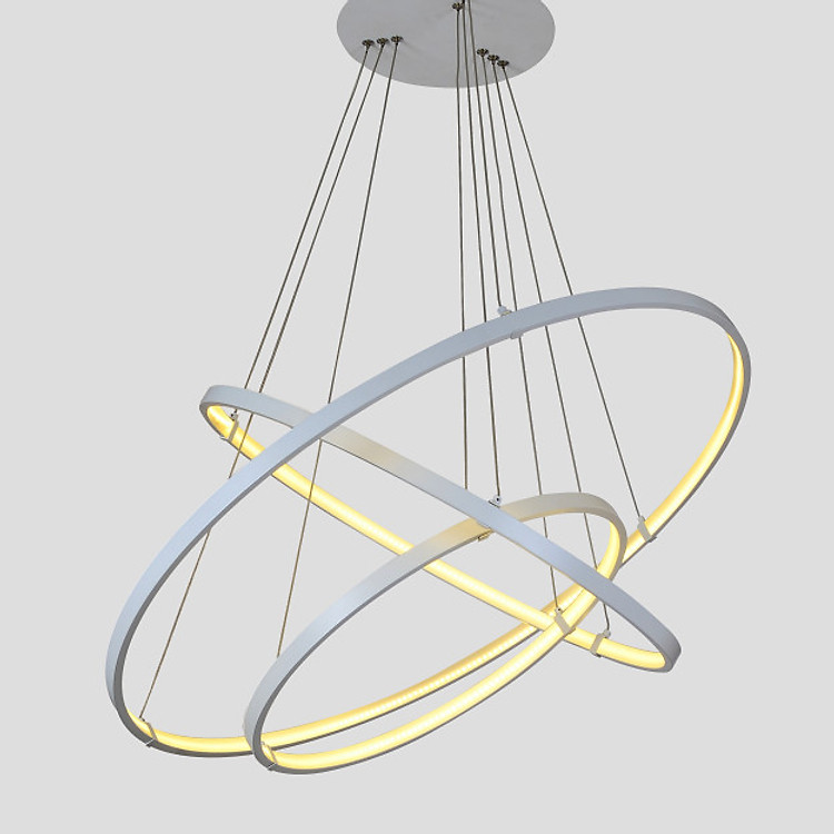 Đèn led thả trần trang trí nhà cửa 3 vòng hình tròn S559