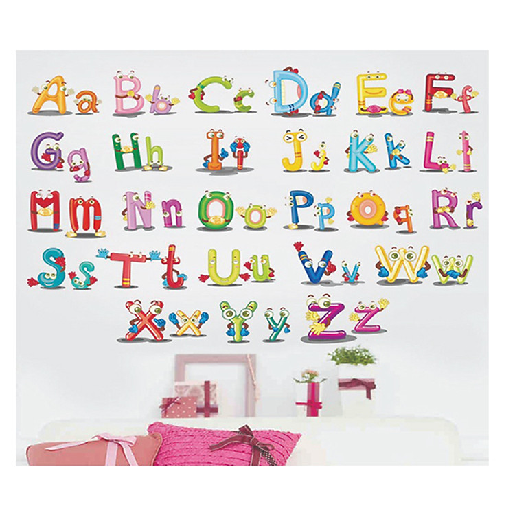 Decal Dán Tường Chữ Cái 4 EB223 (55 x 90 cm)