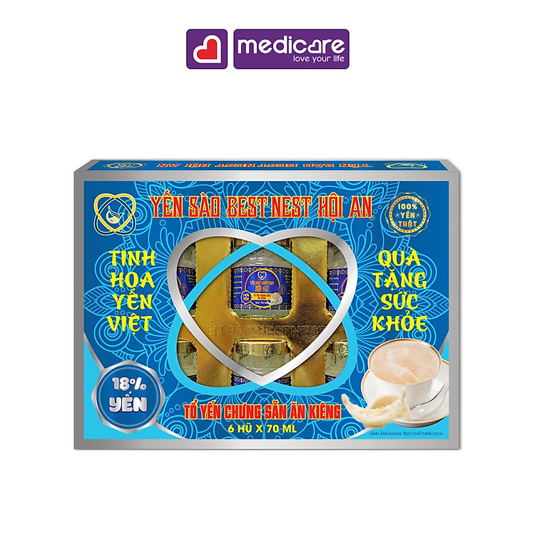 Yến sào BEST NEST 18% lốc 6 lọ