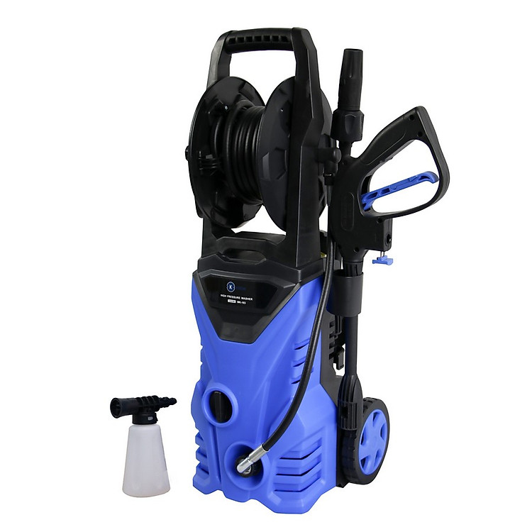 Máy xịt rửa xe cao áp Kachi MK104 1650W (Có trục cuốn dây) - Hàng chính hãng