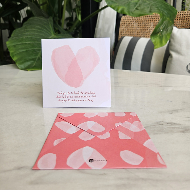 Thiệp Valentine SDstationery vuông 12x12 cm - Ảnh 5