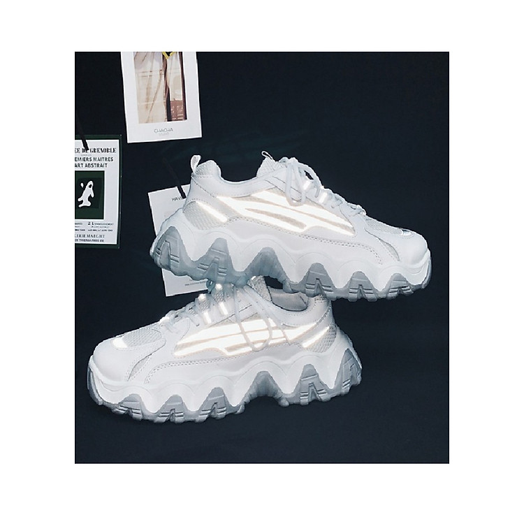 Giày nam, giày sneaker thể thao nam tăng chiều cao phản quang cao cấp SP-AA345