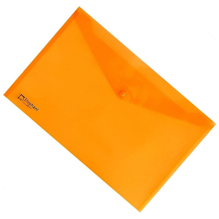 Bìa Nút Nhựa Elephant 421F - Màu Cam - Ảnh 3