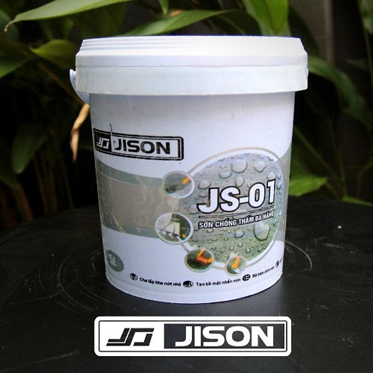 Sơn chống thấm 2 thành phần Jison JS-1 Cao Cấp lon 5kg