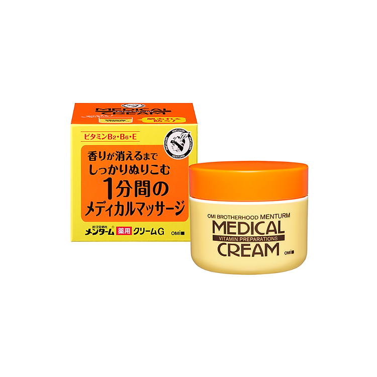 Kem dưỡng ẩm làm mềm da dành cho da khô, nứt nẻ Omi Menturm nhật bản (145 g/hũ)