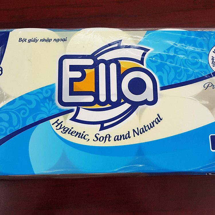 GIẤY VỆ SINH ELLA 10 CUỘN 3 LỚP KHÔNG LÕI (XANH)
