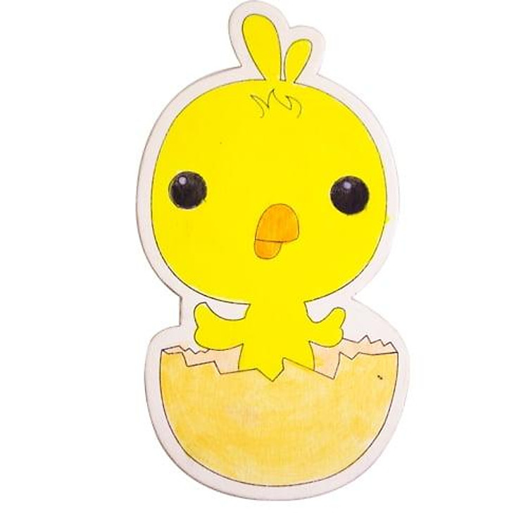 Bộ Tô Màu Gỗ Hình Con Gà - Star Kids K-203