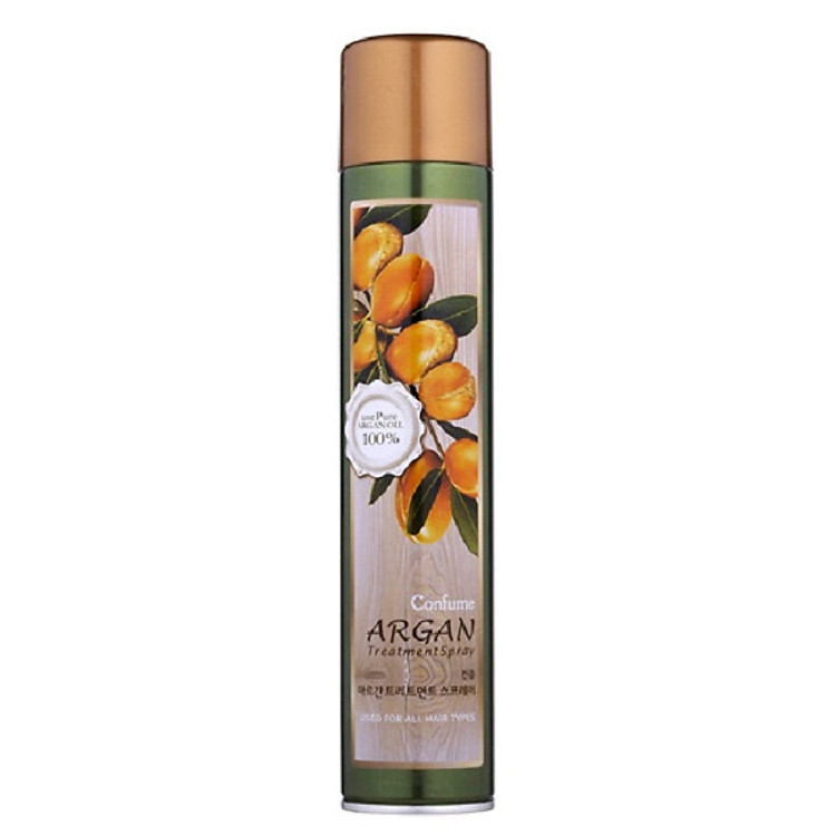 Gôm xịt tóc mềm Argan (Hàn Quốc) Confume argan treatment spray 300ml
