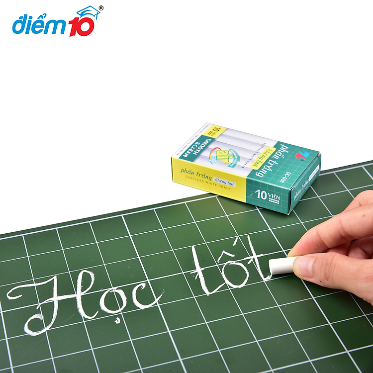 Phấn viết bảng không bụi Thiên Long DC-008 (10 hộp) - Ảnh 3