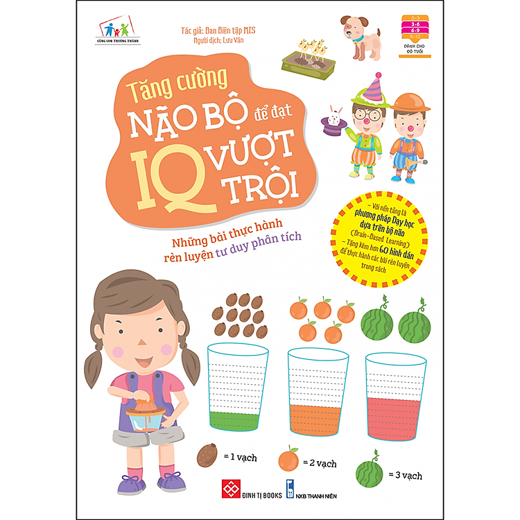 Sách Tăng cường não bộ để đạt IQ vượt trội - Những bài thực hành rèn luyện tư duy phân tích