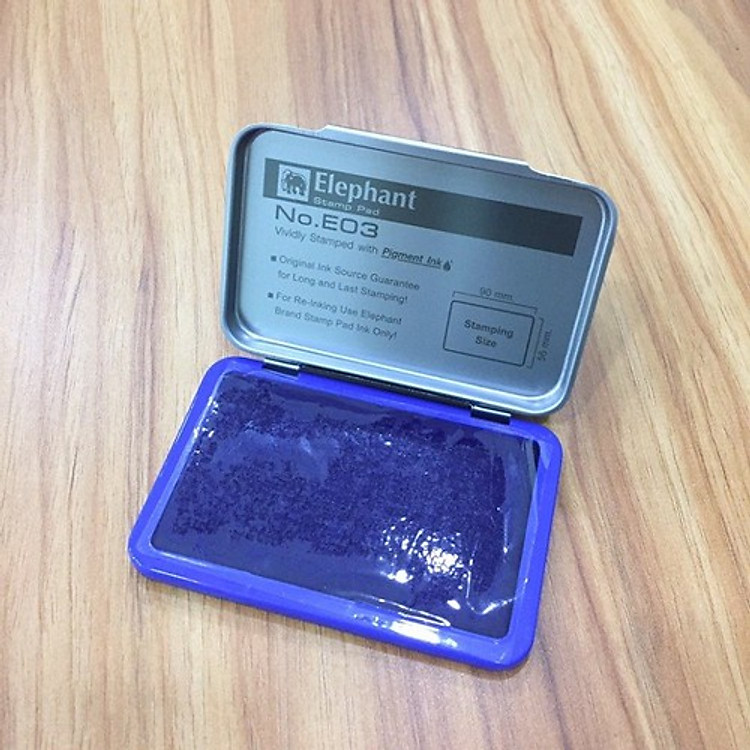 Hộp dấu kim loại Elephant E03B, E03R