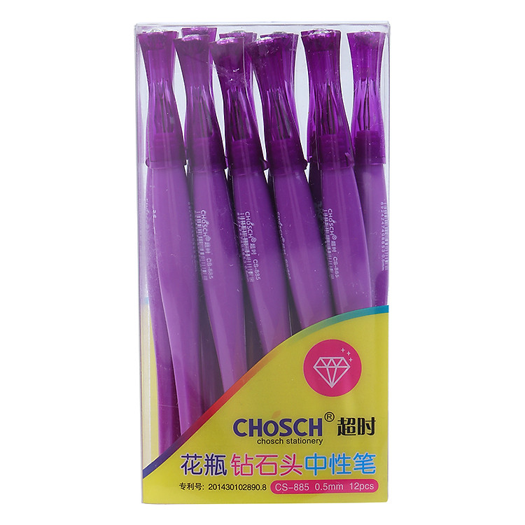 Hộp Viết Kim Cương 885 (12 cây) – Tím